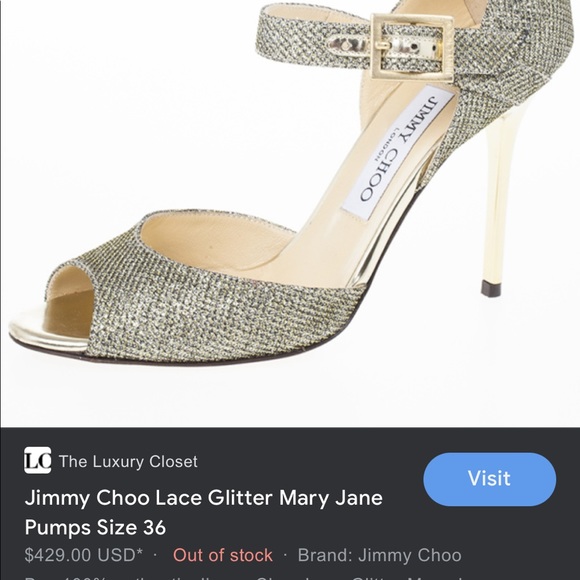 JIMMY CHOO authentic sandals so 🤩 paid 670$ with tax, size 37 or USA 7 - Picture 7 of 8